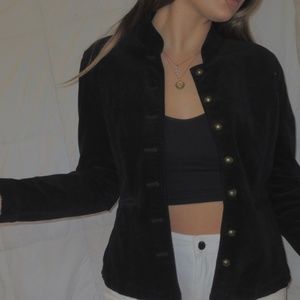 black pirate style blazer